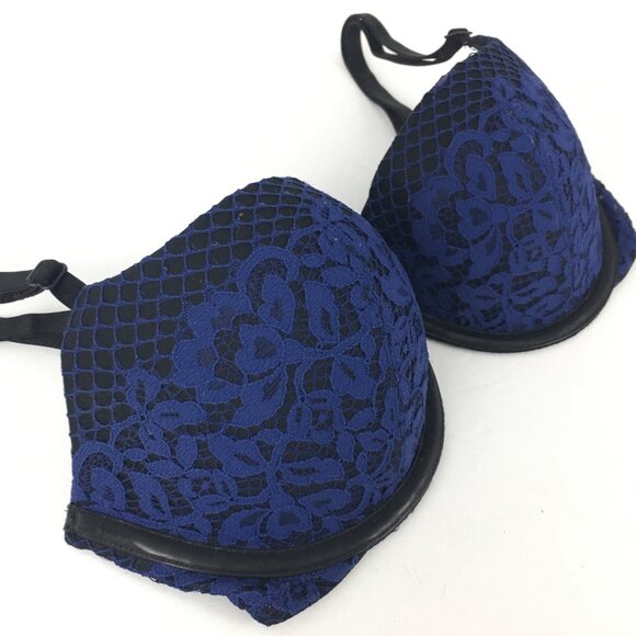 Y2K Lace Balconet Push-Up Bra - Picture 2 of 8